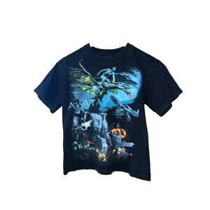 AVATAR Movie T-shirt Vintage 2009 James Cameron Licensed Promo Youth Medium Rare